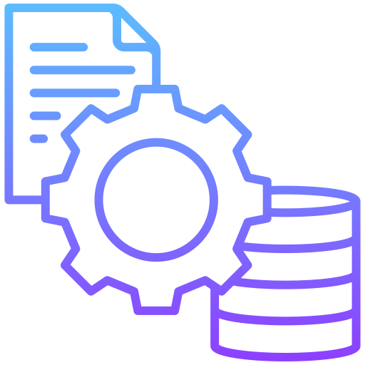 Data pipeline and engineering icon